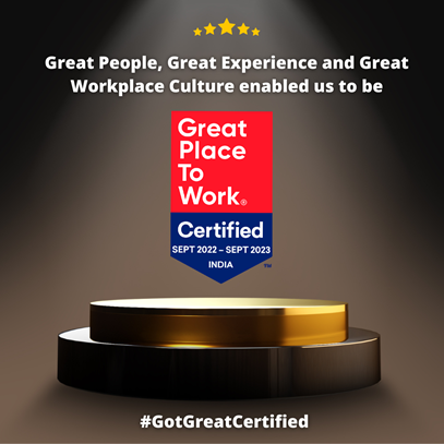 Great Place to Work Certificate 2022-23